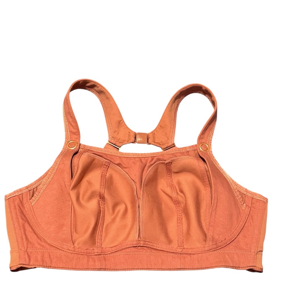 Cake Maternity Popcorn Busty Wire Free Nursing Sports Bra Medium Brick Orange - Picture 15 of 16